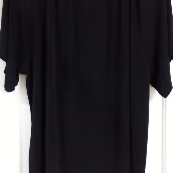 Michael Kors Black Blouse with Gold Accent - Picture 7 of 10